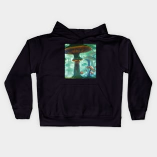 Enchanted Mushroom Forest Kids Hoodie